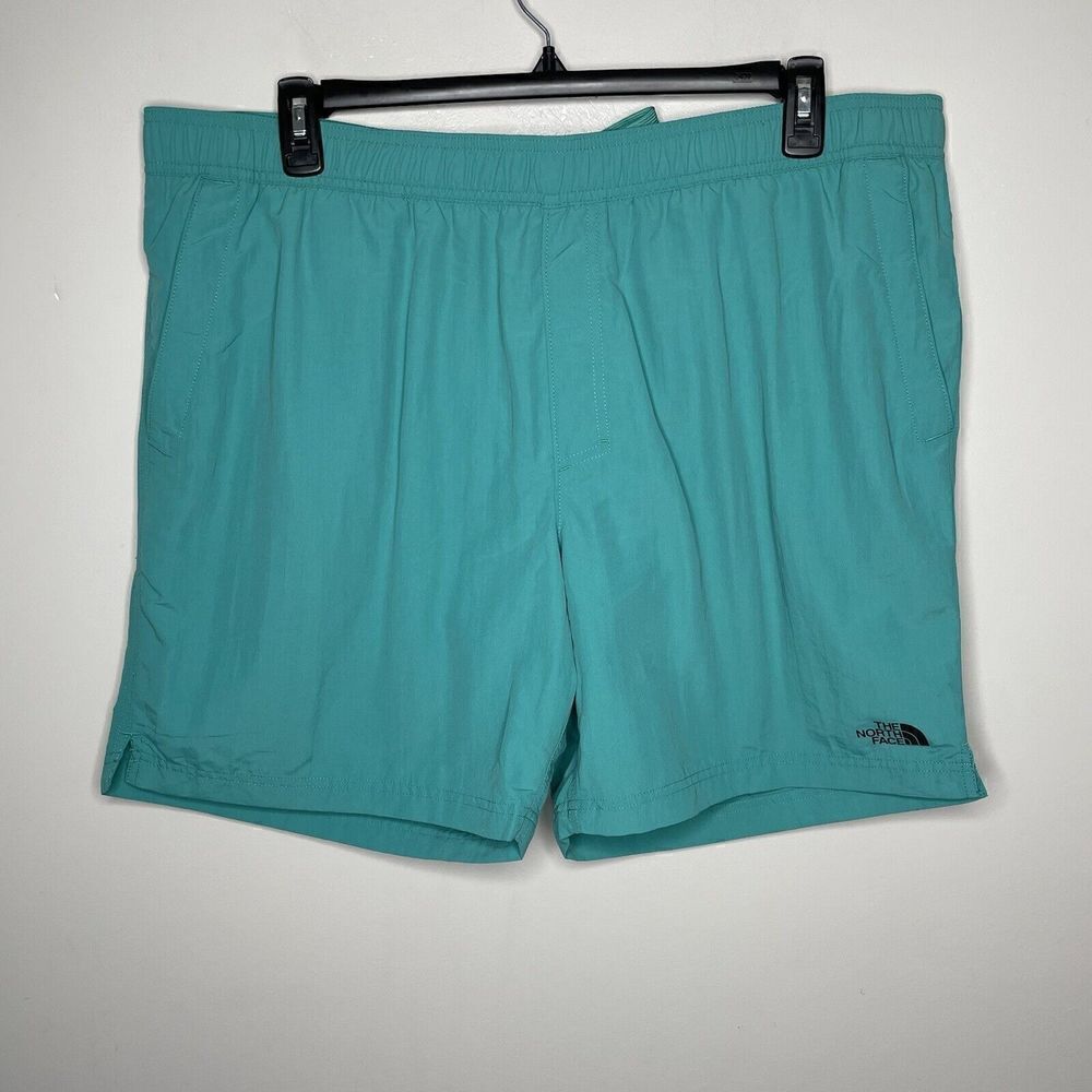 THE NORTH FACE Mens Pull-On Swim Trunks NEW Pockets Porcelain Green XXL 2XL
